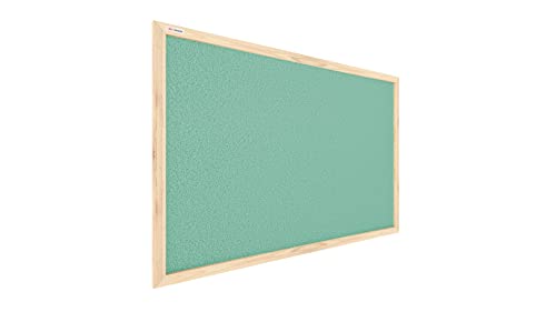 ALLboards Mint Pinnwand mit Holzrahmen 90x60cm Mint Korktafel Korkwand Pinnwand Kork von ALLboards
