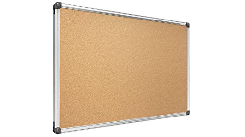 ALLboards Pinnwand mit Aluminiumrahmen 240x120cm, Korktafel Korkwand Pinnwand Kork von ALLboards