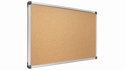 ALLboards Pinnwand mit Aluminiumrahmen 90x60cm, Korktafel Korkwand Pinnwand Kork von ALLboards