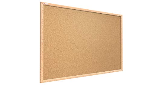 ALLboards Pinnwand mit Holz Rahmen 90x60cm Korktafel Korkwand Pinnwand Kork von ALLboards