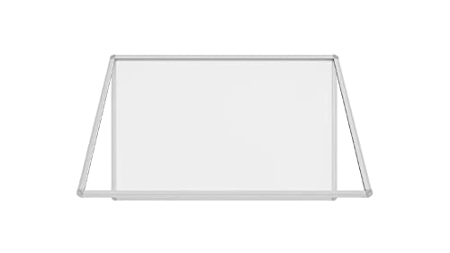 ALLboards Schaukasten Weiß Magnetisch mit Aluminiumrahmen 90x60cm Magnetkasten Magnetische Informationstafel, Trocken Abwischbare Oberfläche Acrylglas von ALLboards