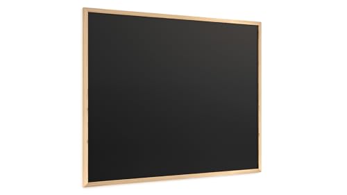 ALLboards Schwarze Kreidetafel 100x80 cm, ECO-Holzrahmen, Schwarz, Schreibtafel, Kreide von ALLboards