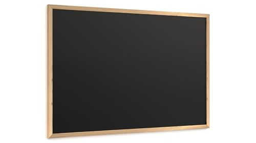 ALLboards Schwarze Kreidetafel 90×60 cm, ECO-Holzrahmen, Schwarz, Schreibtafel, Kreide von ALLboards