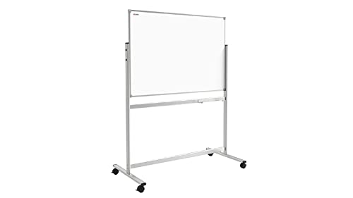 ALLboards Whiteboard Beidseitig Mobil 120x120cm Magnettafel, Fahrbar, Magnetisch, Trocken Abwischbar von ALLboards