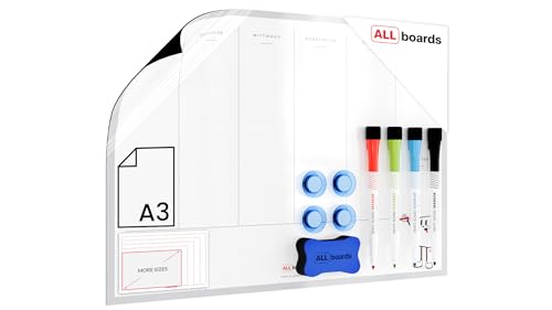 ALLboards Wochenplaner DE Sprachversion für Kühlschrank A3 – magnetisch + GRATIS ALLboards Wochenplaner DE Sprachversion für Kühlschrank A3 – magnetisch + GRATIS von ALLboards
