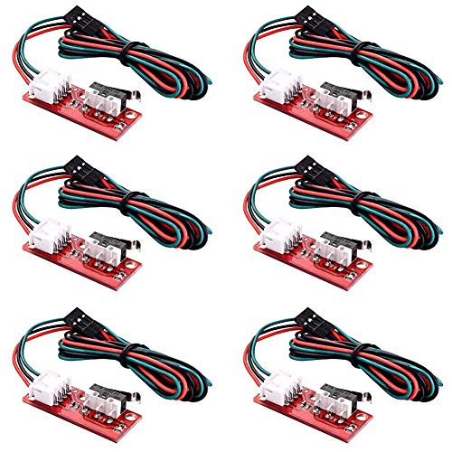 6 x 3D-Drucker RAMPS 1.4 mechanische Endanschläge mit Kabel, mechanischer Endschalter mit elektrischem Draht 6 x 3D-Drucker RAMPS 1.4 mechanische Endanschläge mit Kabel, mechanischer Endschalter mit elektrischem Draht von ALMOCN