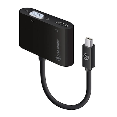 ALOGIC 2-in-1-Mini DisplayPort auf HDMI/VGA-Adapter Stecker auf 2 Buchsen von ALOGIC