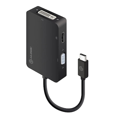 ALOGIC 3-in-1 USB-C to HDMI DVI VGA Adapter - Male to 3-Female von ALOGIC