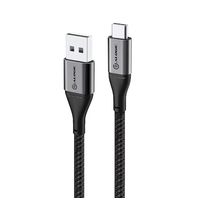 ALOGIC Super Ultra USB 2.0 USB-C auf USB-A Kabel 30cm grau von ALOGIC