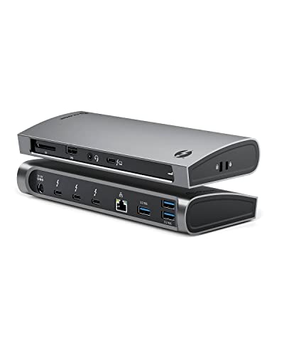ALOGIC Thunderbolt 4 Blaze 11-in-1-Dockingstation, 3xUSB-C 4.0, 3xUSB-A 3.1 Gen 2, 1xUSB-A 2.0, 96W PD, 4K@60Hz, Audiobuchse, Ethernet, SD-Kartenleser, Windows, Mac & Chromebook kompatibel. von ALOGIC