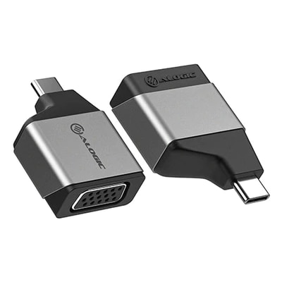 ALOGIC Ultra MINI USB-C (männlich) auf VGA (weiblich) Adapter grau von ALOGIC