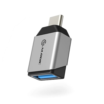 ALOGIC Ultra-Mini-USB-C auf USB-A Adapter grau von ALOGIC