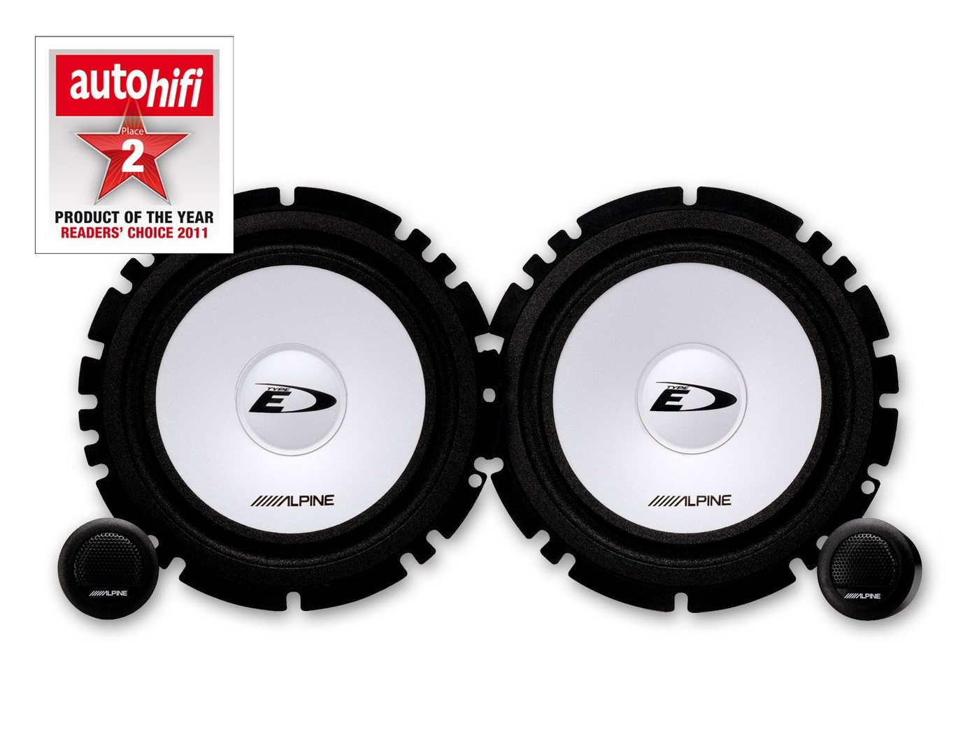 ALPINE Alpine Lautsprecher Set passend für VW Golf Plus 04-14 Tür vorne front Auto-Lautsprecher (40 W) von ALPINE