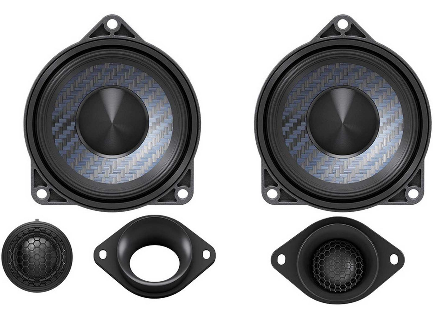 ALPINE DP2-40C-B 10 cm 2-WEGE-KOMPONENTEN-LAUTSPRECHER für BMW 3er Reihe Auto-Lautsprecher (50 W, 10 cm) von ALPINE