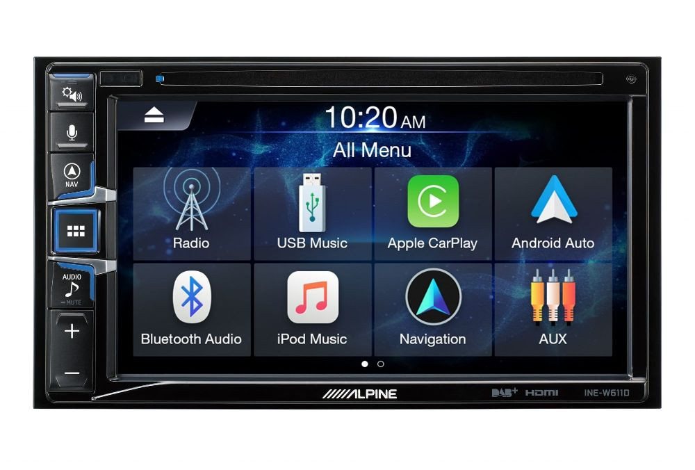 ALPINE INE-W611D 2-DIN 6,5 Zoll Navigationssystem Apple Car Play Android Autoradio von ALPINE
