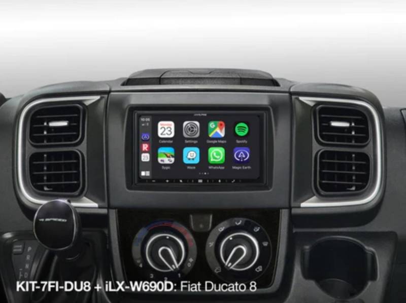 ALPINE KIT-7FI-DU8 2-DIN EINBAUSET FIAT DUCATO 8 Autoradio von ALPINE