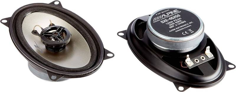 ALPINE SXE-4625S 10 x 15 cm (4 x 6-Zoll) 2-Wege Koaxiallautsprecher Auto-Lautsprecher (20 W, Alpine SXE-4625S - 4x6 Koax-System) von ALPINE