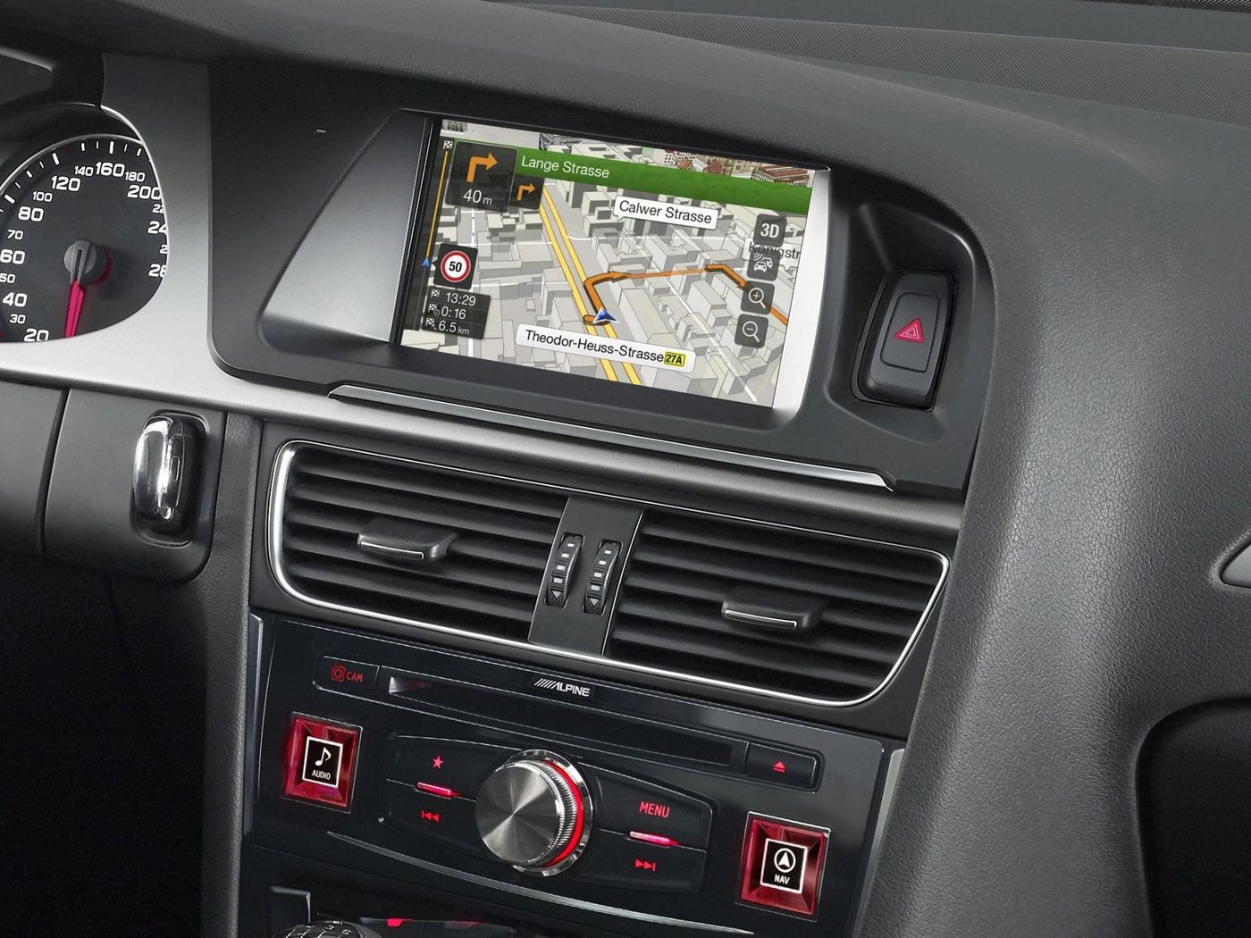 ALPINE X703D-A4 7-Zoll Premium-Infotainment-Audi A4 Navi CarPlay Android Auto Autoradio von ALPINE