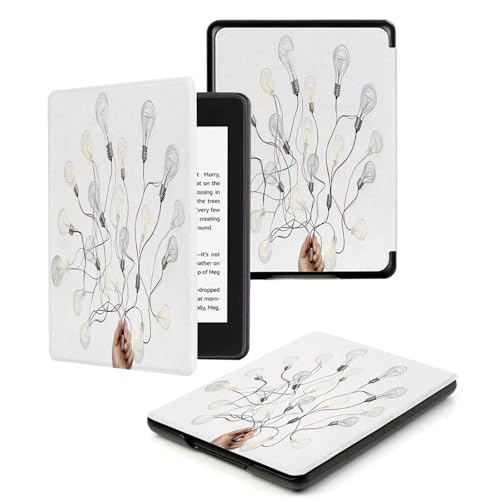 Hülle für 7 Zoll Kindle Paperwhite 12th Gen 2024 und Kindle Colorsoft Signature Edition - Völlig Neue Smart Cover mit Auto Schlaf/Aufwach,Weiß Einfache Glühbirne Hülle für 7 Zoll Kindle Paperwhite 12th Gen 2024 und Kindle Colorsoft Signature Edition - Völlig Neue Smart Cover mit Auto Schlaf/Aufwach,Weiß Einfache Glühbirne von ALTCIRNMD