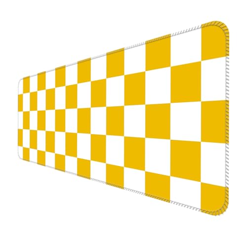ALTEKO Großes Gaming-Mauspad, Computer-Mauspad, lustige Schreibtischunterlage, Dekoration, große, niedliche Schreibtischunterlage, rutschfeste Unterseite, 80 x 30 cm, Gelb / Weiß ALTEKO Großes Gaming-Mauspad, Computer-Mauspad, lustige Schreibtischunterlage, Dekoration, große, niedliche Schreibtischunterlage, rutschfeste Unterseite, 80 x 30 cm, Gelb / Weiß von ALTEKO