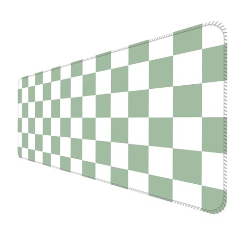 ALTEKO Großes Gaming-Mauspad, Computer-Mauspad, lustige Schreibtischunterlage, Dekoration, große, niedliche Schreibtischunterlage, rutschfeste Unterseite, 80 x 30 cm, grün-weißes Muster ALTEKO Großes Gaming-Mauspad, Computer-Mauspad, lustige Schreibtischunterlage, Dekoration, große, niedliche Schreibtischunterlage, rutschfeste Unterseite, 80 x 30 cm, grün-weißes Muster von ALTEKO