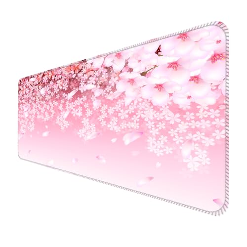 ALTEKO Großes Gaming-Mauspad, Computer-Mauspad, lustige Schreibtischunterlage, Dekoration, große, niedliche Schreibtischunterlage, rutschfeste Unterseite, 80 x 30 cm, niedliche rosa Blumen ALTEKO Großes Gaming-Mauspad, Computer-Mauspad, lustige Schreibtischunterlage, Dekoration, große, niedliche Schreibtischunterlage, rutschfeste Unterseite, 80 x 30 cm, niedliche rosa Blumen von ALTEKO