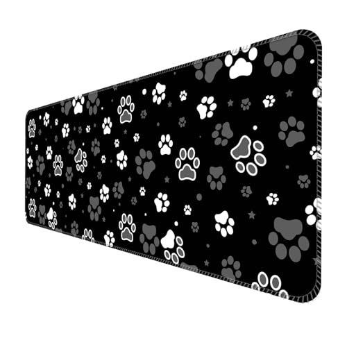 ALTEKO Großes Gaming-Mauspad, Computer-Mauspad, lustige Schreibtischunterlage, Dekoration, große, niedliche Schreibtischunterlage, rutschfeste Unterseite, 80 x 30 cm, schöne Hundepfoten ALTEKO Großes Gaming-Mauspad, Computer-Mauspad, lustige Schreibtischunterlage, Dekoration, große, niedliche Schreibtischunterlage, rutschfeste Unterseite, 80 x 30 cm, schöne Hundepfoten von ALTEKO
