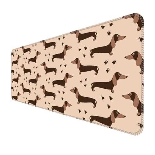 ALTEKO Großes Gaming-Mauspad, Computer-Mauspad, lustige Schreibtischunterlage, Dekoration, große niedliche Schreibtischunterlage, rutschfeste Unterseite, 80 x 30 cm, niedliche Hunde ALTEKO Großes Gaming-Mauspad, Computer-Mauspad, lustige Schreibtischunterlage, Dekoration, große niedliche Schreibtischunterlage, rutschfeste Unterseite, 80 x 30 cm, niedliche Hunde von ALTEKO