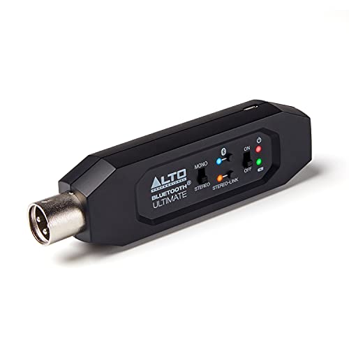 Alto Professional Bluetooth Ultimate - Wiederaufladbarer Bluetooth-Stereo-Empfänger mit XLR-Verbindung für Mischpulte / Audiomixer-Ausrüstungen und aktive PA Systeme von ALTO PROFESSIONAL