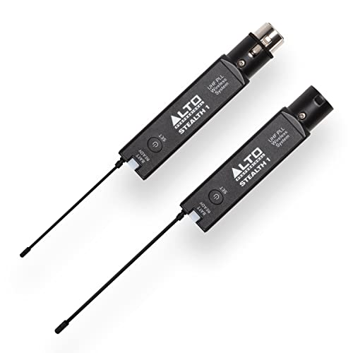 Alto Professional Stealth 1 - Mono UHF XLR drahtloses Audiosystem, Sender und Empfänger für aktive Lautsprecher, Mischpulte und dynamische Mikrofone von ALTO PROFESSIONAL