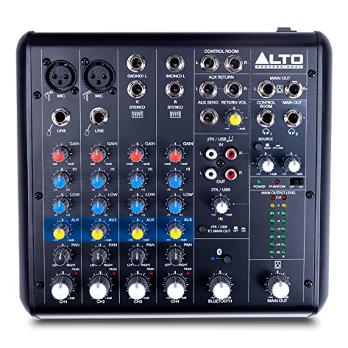Alto TrueMix 600 Audio Mixer mit 2 XLR-Mikrofoneingängen, USB Audio Interface und Bluetooth für Podcasting, Live-Auftritte, Recording, DJ, PC & Mac Alto TrueMix 600 Audio Mixer mit 2 XLR-Mikrofoneingängen, USB Audio Interface und Bluetooth für Podcasting, Live-Auftritte, Recording, DJ, PC & Mac von ALTO