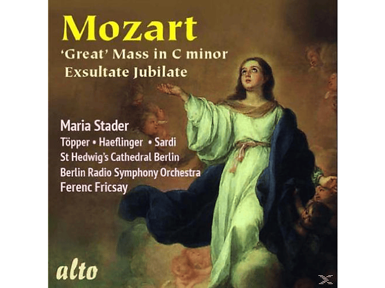 Ernst Haefliger, Ivan Sardi, Choir of St. Hedwig's Cathedral Berlin, Maria Stader, Radio Symphony Orchestra Hertha Töpper - Messe Kv 427 / Exsultate,Jubilate K 165 (CD) von ALTO