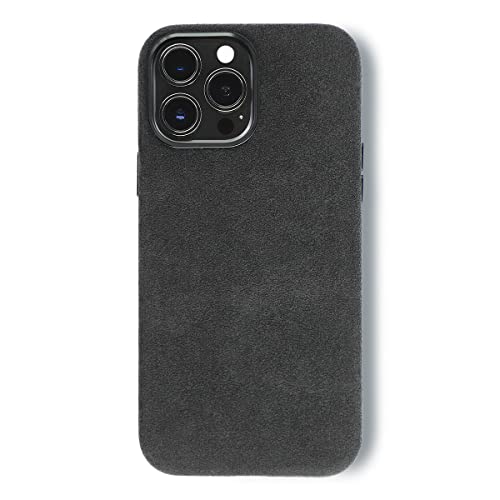 ALTRAALMA Schutzhülle für Alcantara Full-Wrap für iPhone 13 Serie, kompatibel mit Mag-Safe kabellosem Laden, handgefertigtes italienisches Wildleder-Vollband-Cover (für iPhone 13 Pro Max, Schwarz) ALTRAALMA Schutzhülle für Alcantara Full-Wrap für iPhone 13 Serie, kompatibel mit Mag-Safe kabellosem Laden, handgefertigtes italienisches Wildleder-Vollband-Cover (für iPhone 13 Pro Max, Schwarz) von ALTRAALMA
