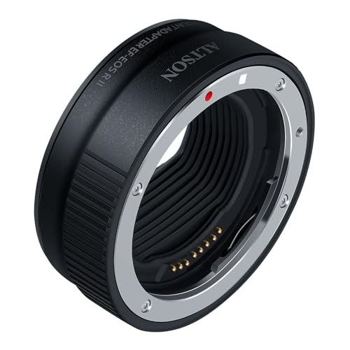 ALTSON EF-EOS R Autofokus-Objektivadapter mit kompatibel mit EF/EF-S Objektiv auf RF-Mount-Kamera EOS R R5 R5C R50 R6 RP R7 R100 C70 Red Komod Idea für großes Objektiv von ALTSON