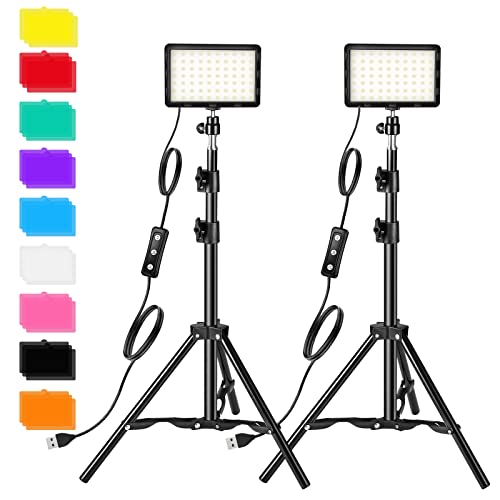 Streaming Fotolicht Videolicht LED Videoleuchte Dauerlicht Key Light mit Farbfilter für Kamera Foto Licht Fotografie Studio Stream Studioleuchte Gaming Lichter Video Beleuchtung Zoom, YouTube, TikTok von ALTSON