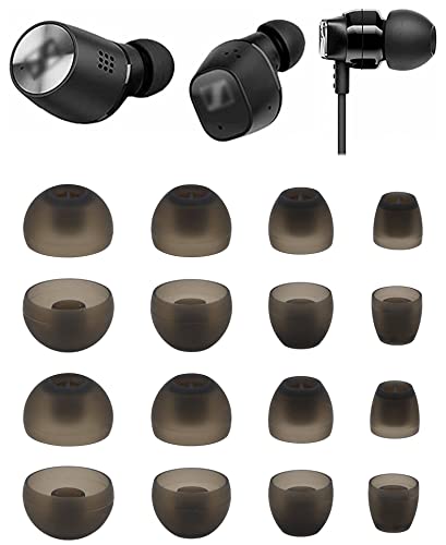 ALXCD Ohradapter für Sennheiser Momentum In-Ear Ohrhörer XS/S/M/L 4 Größen 8 Paar weiche Silikon Ersatz Ohrstöpsel Ohrstöpsel passend für Sennheiser Kopfhörer Momentum (8 Paar), grau von ALXCD