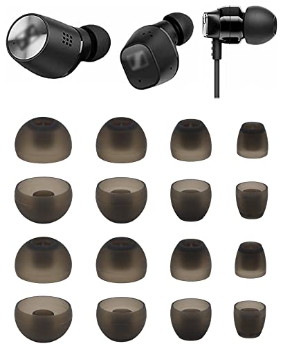 ALXCD Ohradapter für Sennheiser Momentum In-Ear Ohrhörer XS/S/M/L 4 Größen 8 Paar weiche Silikon Ersatz Ohrstöpsel Ohrstöpsel passend für Sennheiser Kopfhörer Momentum (8 Paar), grau von ALXCD