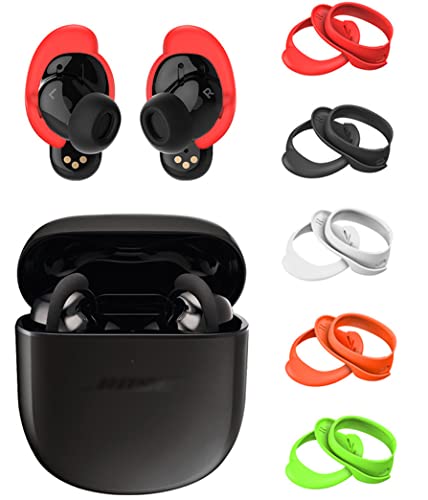 ALXCD Ohrbügel, kompatibel mit Bose QuietComfort Ohrhörern II 2022, 5 Paar M-Größe, weiche Silikon-Ohrbügel, EarFin, kompatibel mit Bose QuietComfort Ohrhörern II 2022, Schwarz/Weiß/Rot/Orange/Geen ALXCD Ohrbügel, kompatibel mit Bose QuietComfort Ohrhörern II 2022, 5 Paar M-Größe, weiche Silikon-Ohrbügel, EarFin, kompatibel mit Bose QuietComfort Ohrhörern II 2022, Schwarz/Weiß/Rot/Orange/Geen von ALXCD