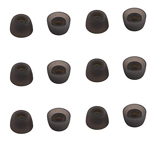 ALXCD Ohrstöpsel für Jabra Elite 65t Kopfhörer, 6 Paar Ersatz-Ohrstöpsel aus Silikon, klein, passend für Jabra Elite Active 65t S schwarz von ALXCD