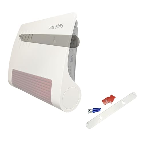 AVM Router Wandhalterung, passend für AVM FritzBox 7590 (AX) 7490 6890 6660 6490 5590 5490 3490 von ALYXOR