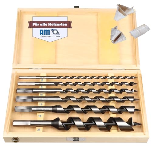 AM-Zerspanungstechnik Schlangenbohrer Set Ø6-25 x 230mm | Holzbohrer Set 6tlg. | Holzbohrer lang AM-Zerspanungstechnik Schlangenbohrer Set Ø6-25 x 230mm | Holzbohrer Set 6tlg. | Holzbohrer lang von AM-Zerspanungstechnik