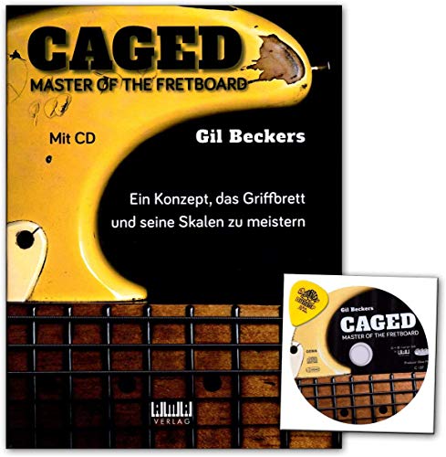 CAGED - Meister des Griffbretts - Schule von Gil Beckers mit CD und Dunlop Plek - Ama Verlag - 610349-9783899220193 von AMA