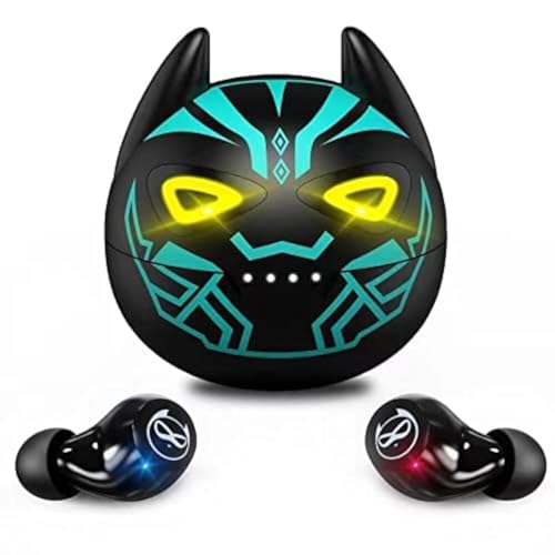 AMAFACE Gaming Bluetooth Kopfhörer, Kabellos in Ear Bluetooth 5.0 Wireless Earbuds mit Stereoklang,32H Spielzeit in-Ear Ohrhörer Dual-Mikrofon wasserdichter IPX5-Touch-Steuerung mit Cool Ladehülle… von AMAFACE