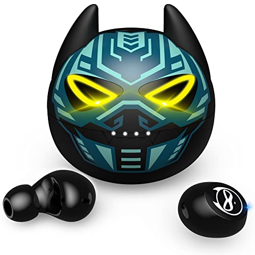 AMAFACE In Ear Kabellose Kopfhörer Gaming Bluetoth Kopfhörer 5.0 mit Mic 36H Playtime Wasserdicht IPX5 Wireless Ohrhörer für Kinder LED-Display für Smartphone von AMAFACE