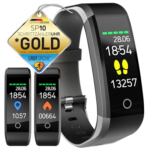 AMAFOX LAUFSACHE Schrittzähler Uhr + Fitnesstracker OHNE APP+Bluetooth für Frauen/Kinder/Senioren - Ultraleicht von AMAFOX
