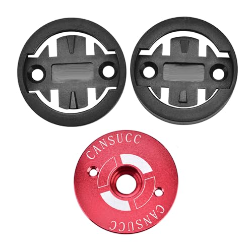 AMAKO Fahrradcomputerhalter:Aluminiumlegierung Fahrrad Computer Support,Kompatibel mit Bryton GPS Fahrradcomputer für Rennrad Mountainbike,Schwarz Rot (Rot) von AMAKO