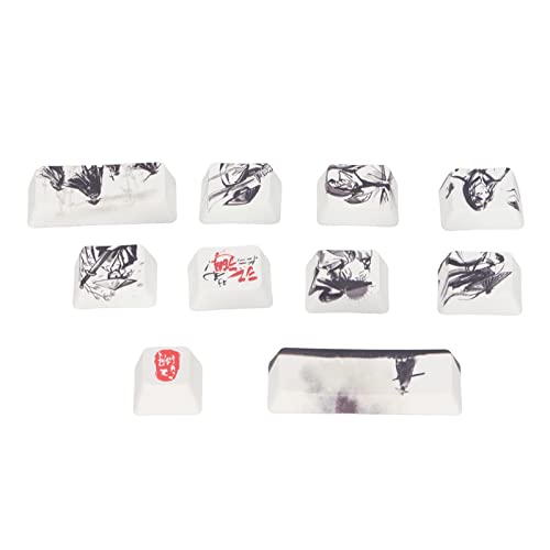 AMAKO Schlüsselkap:feine Verarbeitung klare Muster,DIY Produktion Tastaturschlüsselkaps fein,für mechanische Tastaturen,10 Set PBT Material,Ink and Wash Martial Arts Design AMAKO Schlüsselkap:feine Verarbeitung klare Muster,DIY Produktion Tastaturschlüsselkaps fein,für mechanische Tastaturen,10 Set PBT Material,Ink and Wash Martial Arts Design von AMAKO
