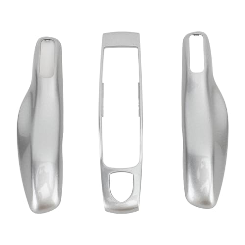 Auto-Smart-Key-Cover-Hülle, Keyless-Entry-Fernbedienungs-Schlüsselanhänger-Schutzhülle für Porsche Panamera 911 Cayman 718, Langlebige und Stilvolle Autoschlüssel-Cover (GT-Silber-Stil) von AMAKO