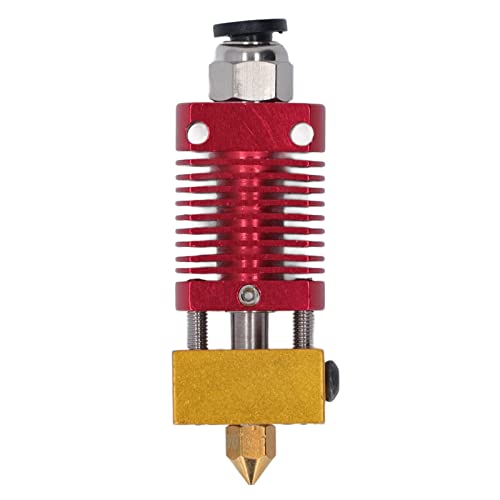 Ender 3 Upgrades Hotend Extruder Druckkopf mit 0,4 mm Düse Gewinde Anschluss für Ender 3 Hotend CR 10 3D Drucker Zubehör Kit (Rot) von AMAKO