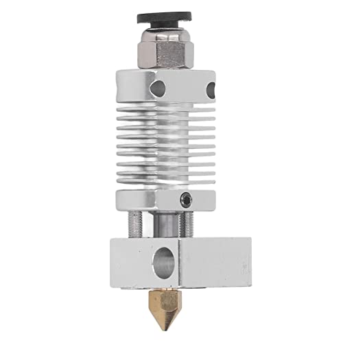 Ender 3 Upgrades Hotend Extruder Druckkopf mit 0,4 mm Düse Gewinde Anschluss für Ender 3 Hotend CR 10 3D Drucker Zubehör Kit (Silber) von AMAKO